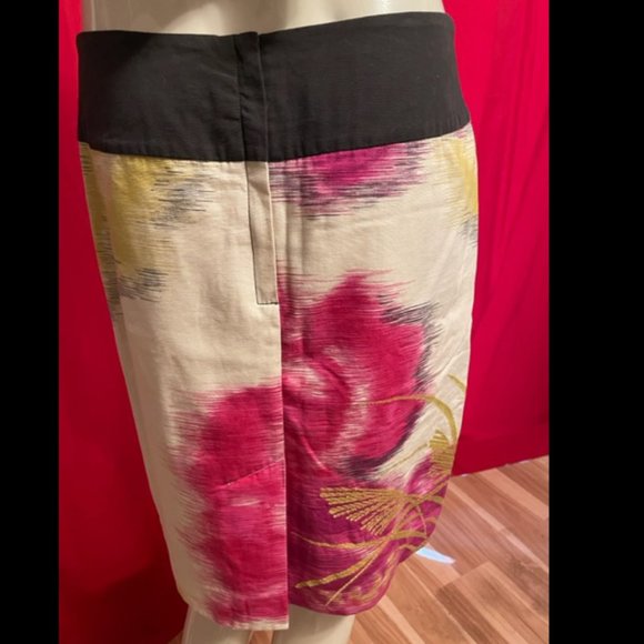 Anthropologie Floreat Cotton Mini Pencil Skirt Size 2 - Picture 4 of 6